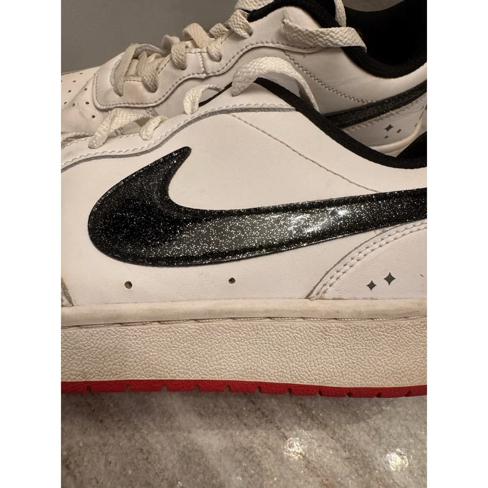 Nike Court Borough Low 2 SE Glitter Size 7Y Walking Travel School‎ Work
